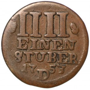 Prusy, Fryderyk II, 1/4 stubera 1753 D - Aurich