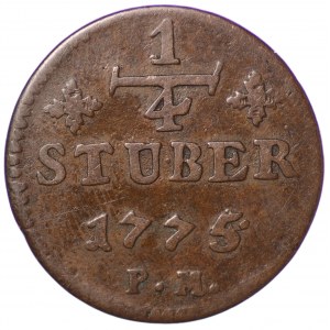 Niemcy, Jülich-Berg, Karl Theodor, 1/4 Stüber 1775 PM