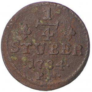 Niemcy, Jülich-Berg, Karl Theodor, 1/4 Stüber 1784 PM