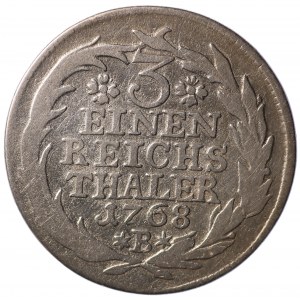 Niemcy, Prusy, Fryderyk II, 1/3 talara 1768 B, Wrocław