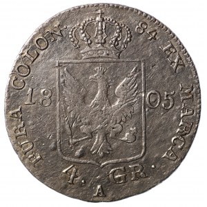 Deutschland, Preußen, Friedrich Wilhelm III, 4 Pfennige 1805 A, Berlin