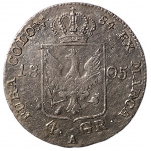 Germany, Prussia, Frederick William III, 4 pennies 1805 A, Berlin