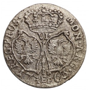 Deutschland, Preußen, Friedrich II, 6 Pfennige 1763 E, Königsberg