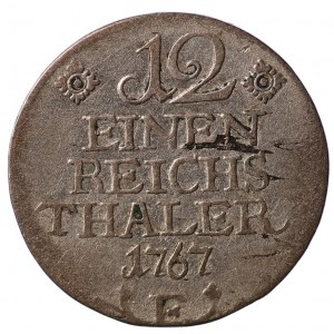 Niemcy, Prusy, Fryderyk II, 1/12 talara 1767 E - Królewiec