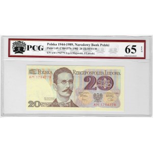 20 złotych 1982, seria AM - PCG 65 EPQ