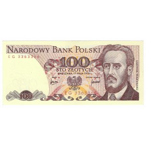 100 złotych 1976, seria EG