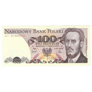 100 złotych 1976, seria HF