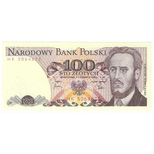 100 złotych 1982, seria HK