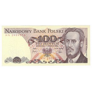 100 złotych 1982, seria HN