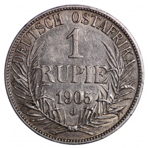 Nemecko, Nemecká východná Afrika, 1 rupia 1905 J