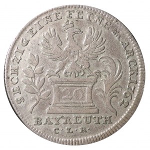 Nemecko, Brandenburg-Bayreuth, Friedrich Christian, 20 crores 1762