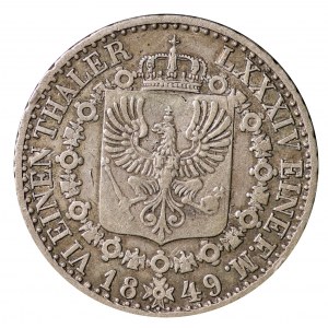 Nemecko, Prusko, Fridrich Viliam IV., 1/6 toliarov 1849 A - Berlín