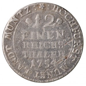 Německo, Münster, Clemens August von Bayern, 1/12 tolaru 1754 IK