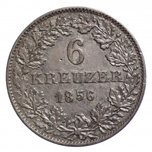 Niemcy, Frankfurt, 6 krucierzy 1856