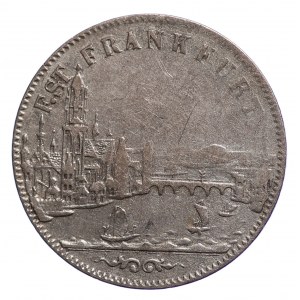 Niemcy, Frankfurt, 6 krucierzy 1856