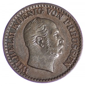 Německo, Prusko, Vilém I., 1 stříbrný haléř 1872 B - Hannover