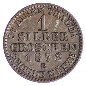 Germany, Prussia, Wilhelm I, 1 silver penny 1872 B - Hannover