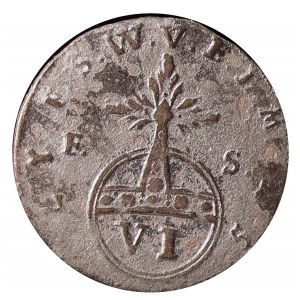 Deutschland, Sachsen-Weimar-Eisenach, Ernst August Constantin, 6 fenig (Sechser) 1757