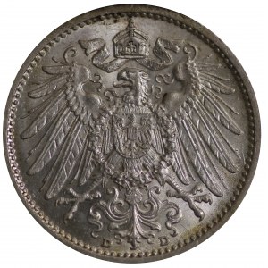 Deutschland, 1 Mark 1915 D