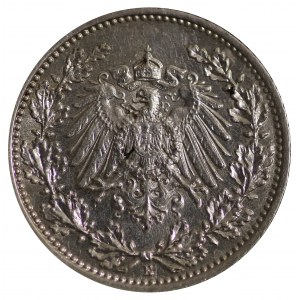 Deutschland, 1/2 Mark 1915 E