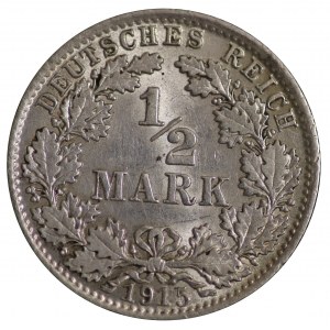 Deutschland, 1/2 Mark 1915 D