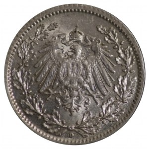 Germany, 1/2 mark 1915 D
