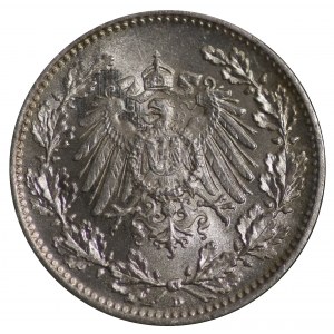 Deutschland, 1/2 Mark 1918 D