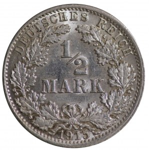 Germany, 1/2 mark 1915 A