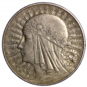 10 Zloty 1933, Warschau, weiblicher Kopf