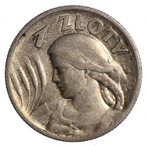 1 złoty 1925 (z kropką), Londyn Kobieta i kłosy