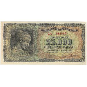 Grecja, 25.000 Drachmai 1943