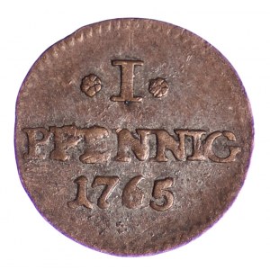 Niemcy, Saksonia, Pfennig 1765-C
