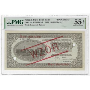 1 milion marek 1923, seria A WZÓR - PMG 55 EPQ