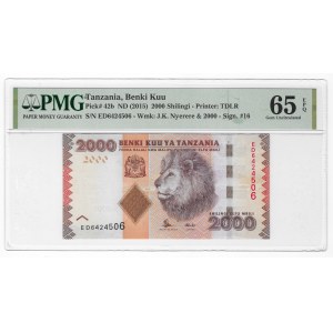 Tanzania, 2000 Shilingi 2015 - PMG 65 EPQ