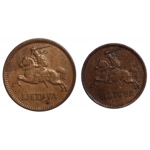 Litauen, 2 Centai 1936 und 5 Centai 1936