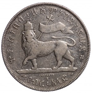 Ethiopia, Menelik II, 1/2 Birr 1887-1889