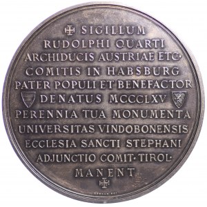 Medal 1965 wybity w 600 rocznicę założenia Uniwersytetu Wiedeńskiego
