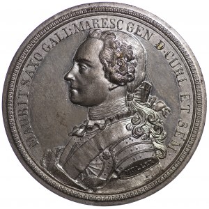 Kurlandia, Maurycy Saski, medal pośmiertny 1750