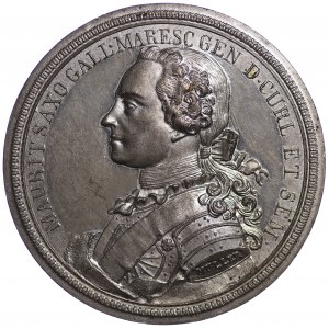 Courland, Maurice Saxon, posthumous medal 1750