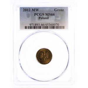 1 Pfennig 2012 - PCGS MS66