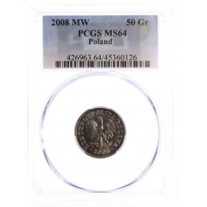 50 Pfennige 2008 - PCGS MS64
