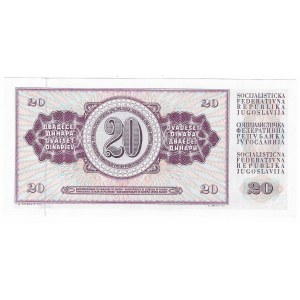 Jugoslawien, 20 Dinar 1974
