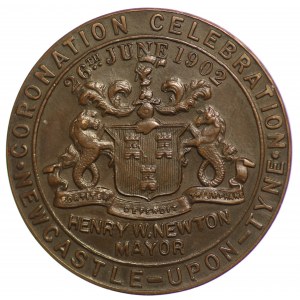 Wielka Brytania, medal koronacyjny Edwarda VII 1902
