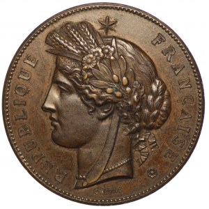 Francie, medaile z Mezinárodní světové výstavy, Champs de Mars - 1878