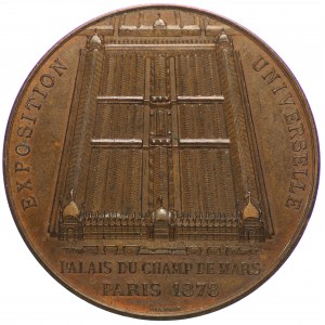 Francie, medaile z Mezinárodní světové výstavy, Champs de Mars - 1878