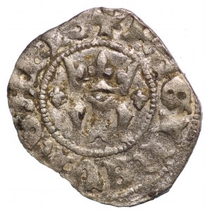 Węgry, Maria Andegaweńska (1382-1395), denar, lilie