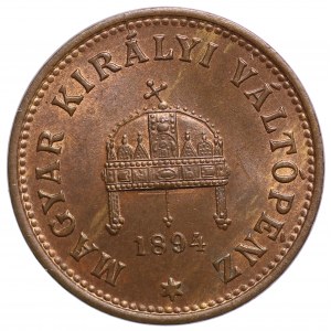 Ungarn, 1 Füller 1894 Franz I.