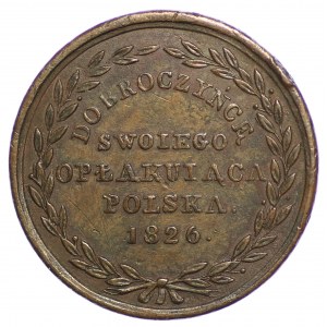 Medaile, Benefactor jeho smutek Polsko 1826