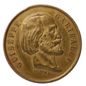 Itálie, medaile bez data - generál Garibaldi