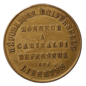 Taliansko, medaila bez dátumu - generál Garibaldi
